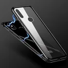 Магнитный адсорбционный чехол для телефона Xiaomi Redmi Note 5, Алюминиевый металлический бампер, закаленное стекло, чехол для Xiaomi Mi8 8 SE, откидные чехлы