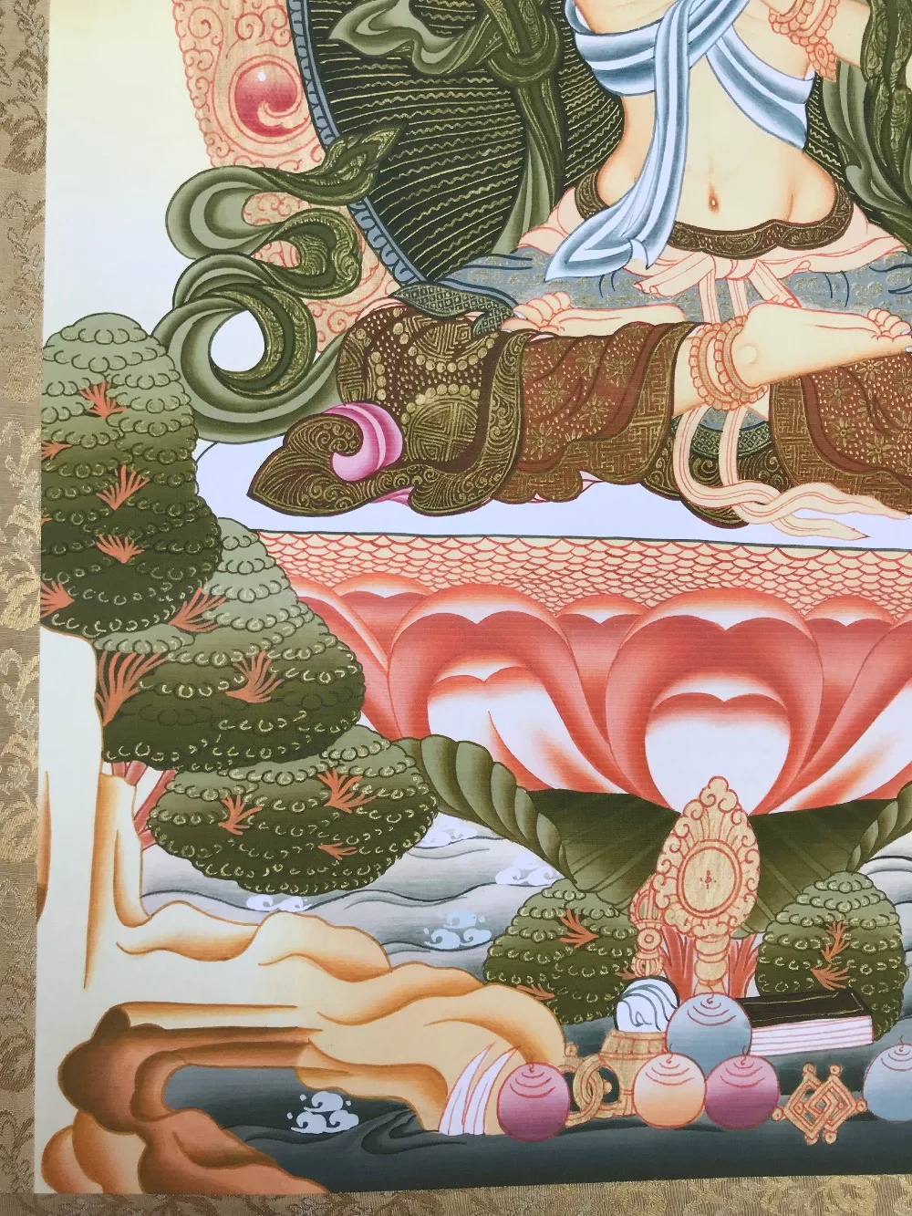 Chinese Tibetan Buddhist Thangka Buddhism God portrait | Дом и сад