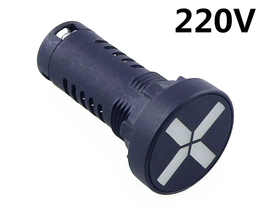 AD16-22W/D/G/N квадратный высокой яркости двухцветный индикатор положения лампы - Цвет: 220V