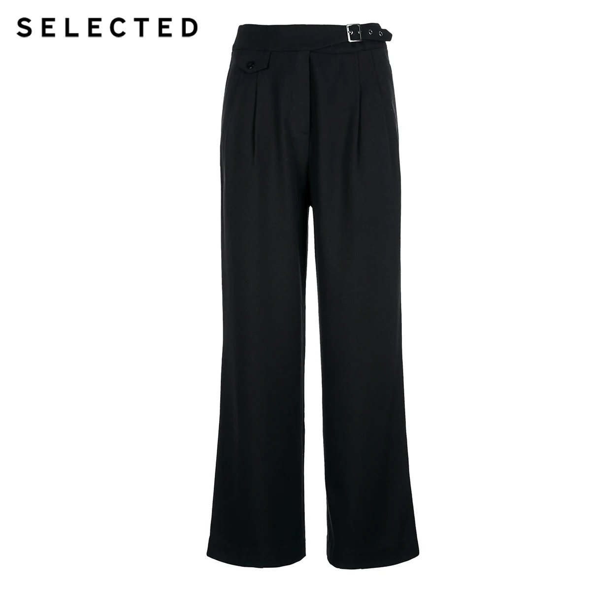 Отборные женские широкие повседневные укороченные брюки с высокой посадкой S |