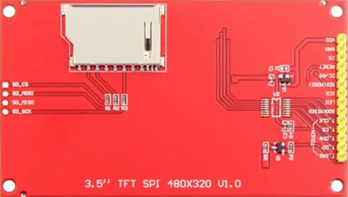 3," дюймов 480*320 MCU SPI последовательный TFT ЖК-дисплей модуль Экран дисплея с сенсорным Панель Build-драйвер ILI9488