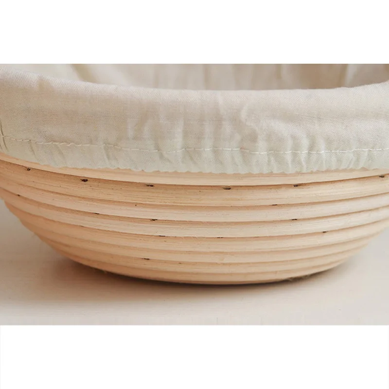 Быстро раскупаемый 1 шт. натуральный ротанг проверок корзин ферментация хлеба