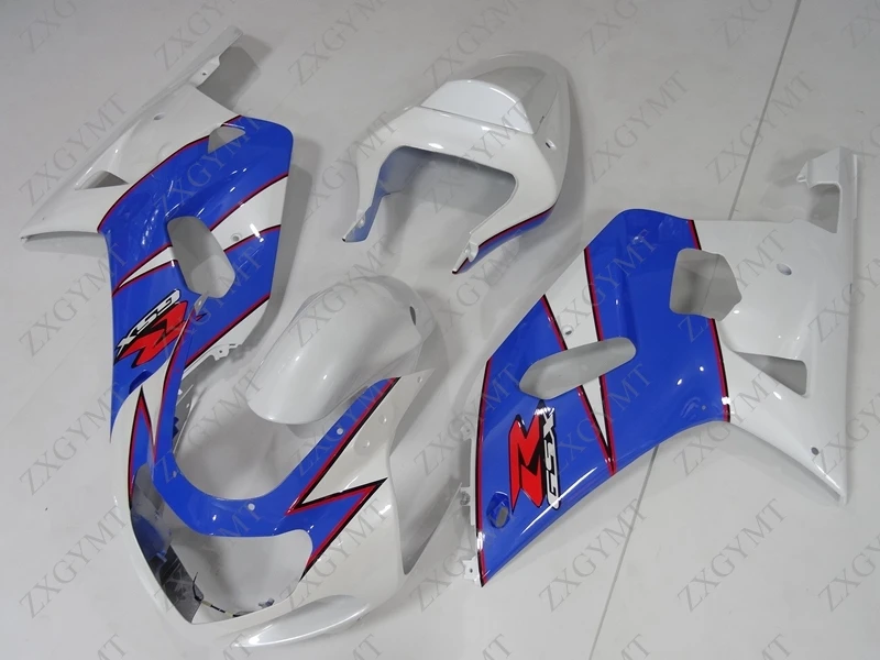 Пластик Обтекатели GSX R600 R750 R1000 2000 - 2003 K12 белого и синего цвета обтекатель R 600 750 1000