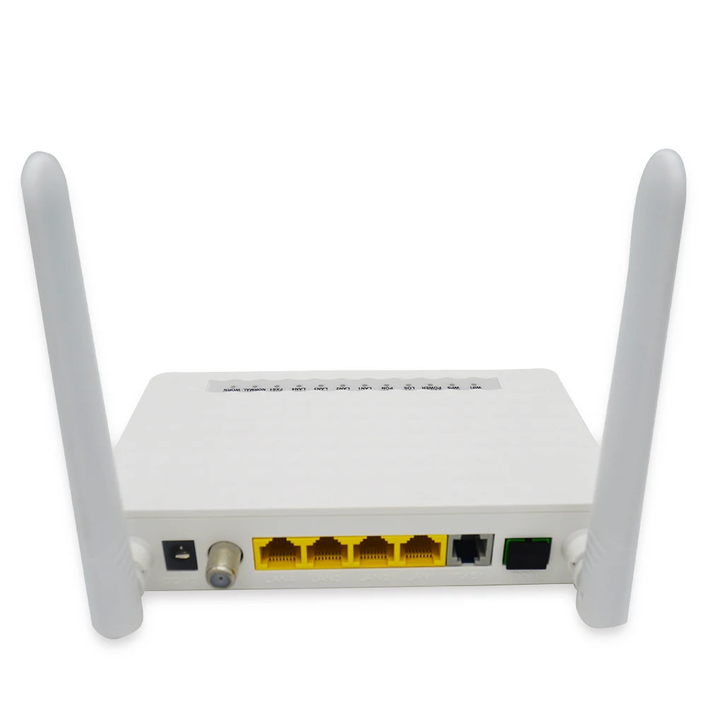 Epon Onu ONT 1GE + 3FE Wifi Catv 1 телефон для двойной антенны Olt (без поста)|Оптоволоконное