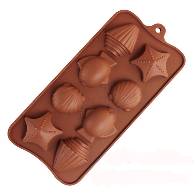 Ракушки льва морская звезда рыба шоколадная форма инструменты для приготовления
