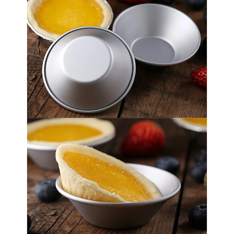 5 штук упак. круглая яичная форма для пирожных из алюминиевого сплава