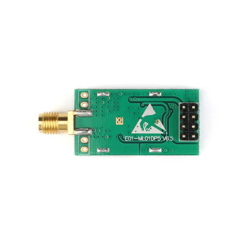 Nrf24l01 Φ Ebyte 20 дБм большой диапазон 2100 м SPI NRF24L01 + PA LNA 2 4 ГГц радиочастотный