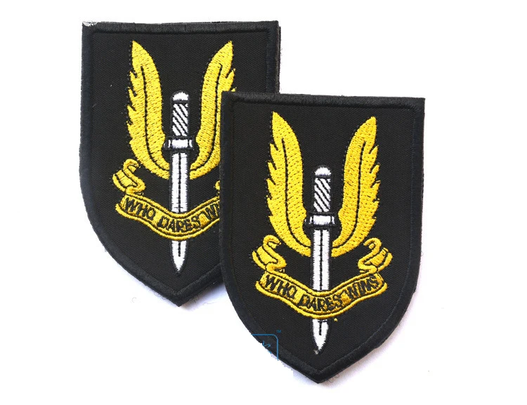 Британская армия S.A.S. SAS специальный воздушный сервис UKSF спецназ 3D крюк петля патч OPS значок