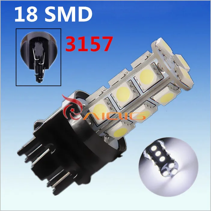 3156 3157 18 SMD чистый белый 5050 Светодиодные Автомобильные Лампы автомобильные лампы