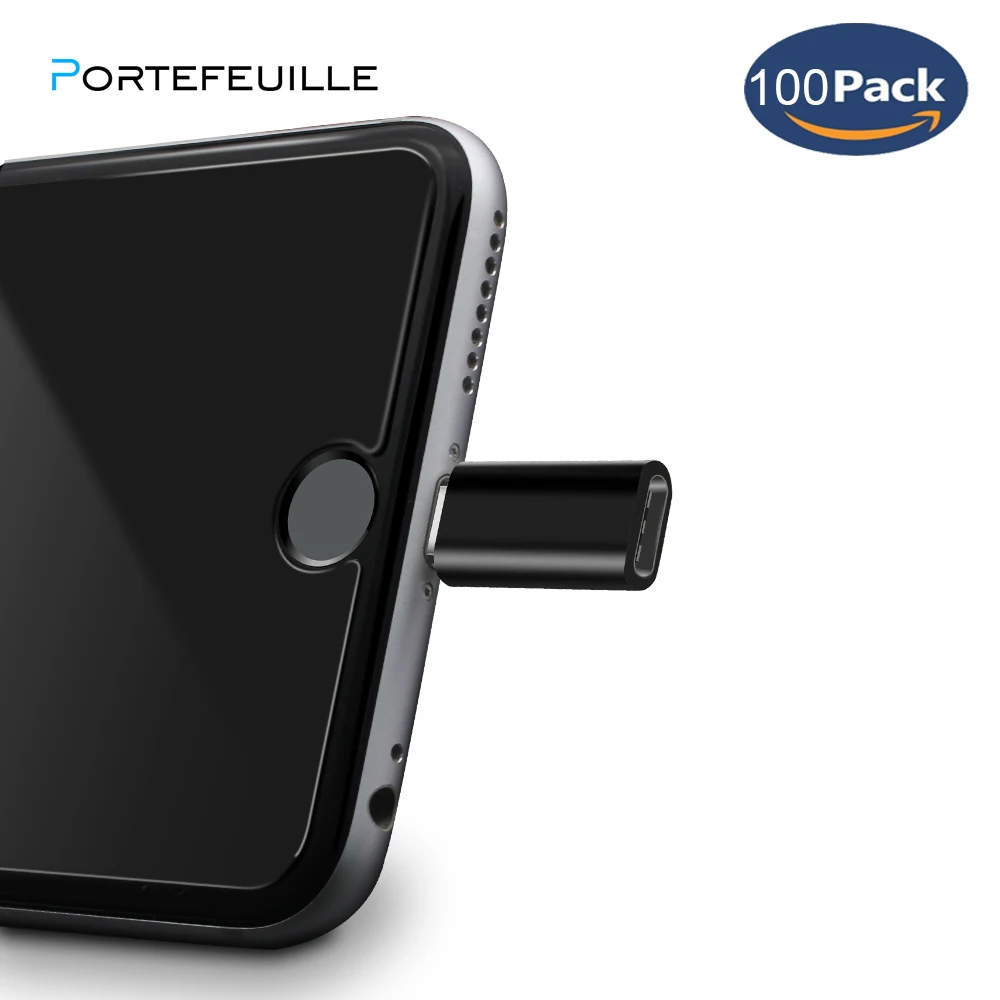 Порты и разъёмы efeuile портативный шт. 100 Micro USB Кабель-адаптер для Android iPhone X XS Max XR 5 6 7 8