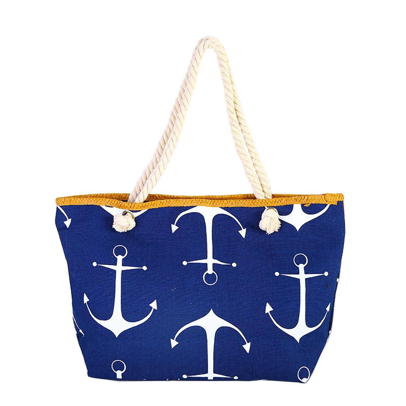 BONAMIE Женская Большая вместительная пляжная сумка тоут из пеньковой веревки