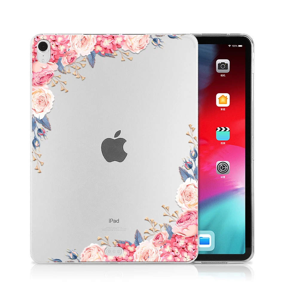IP06 MTT Мягкий ТПУ чехол для iPad Pro 12,9 дюйма выпуск A1876 A2014 A1895 A003 цветочный принт задняя крышка защитный чехол для планшета - Цвет: IP06