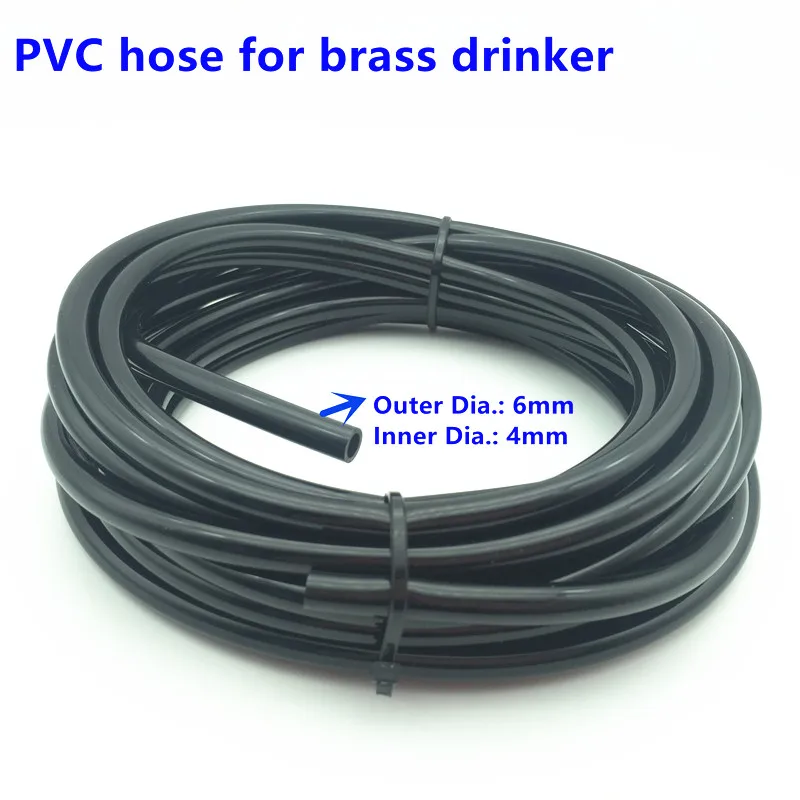 Inner Dia. 4mm Hose C050 птицы, поилки и кормушки для шиншиллы ниппель поилка латунь Мышь Крыса птицы водяные ниппели - Цвет: Inner Dia. 4mm Hose