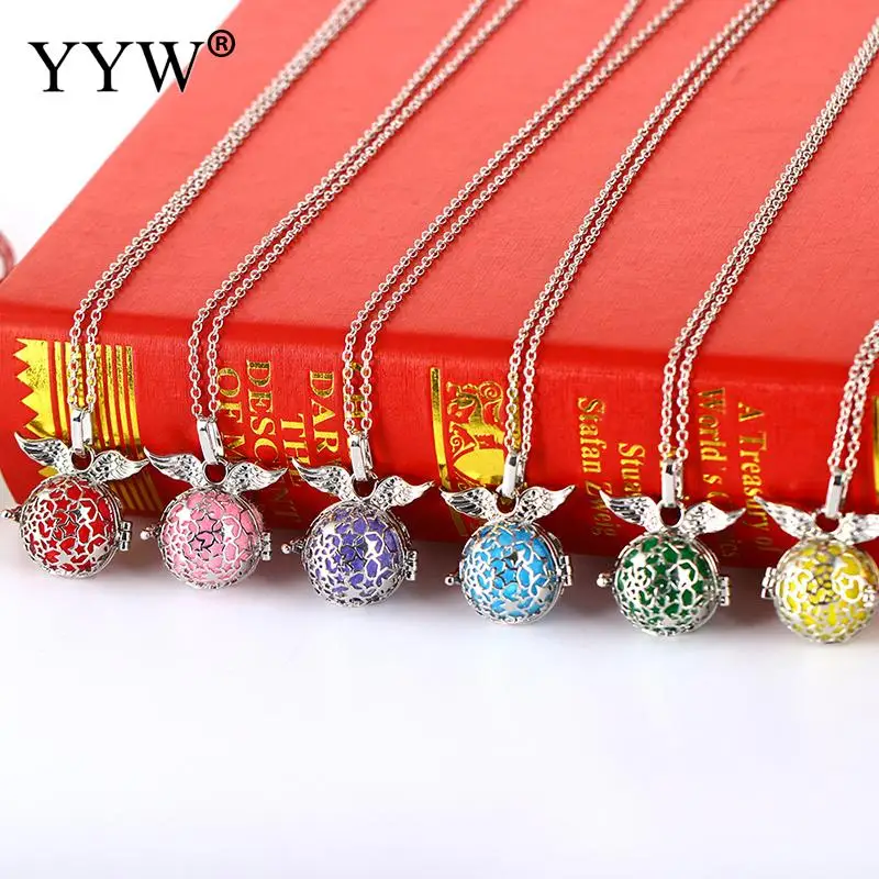 Ангел крылья духи медальон ожерелье кулон медальоны для ароматерапии эфирное