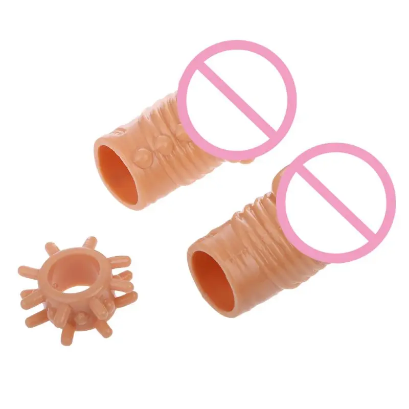3 шт силиконовые головки крышка рукав пенис кольцо член задержка G spot