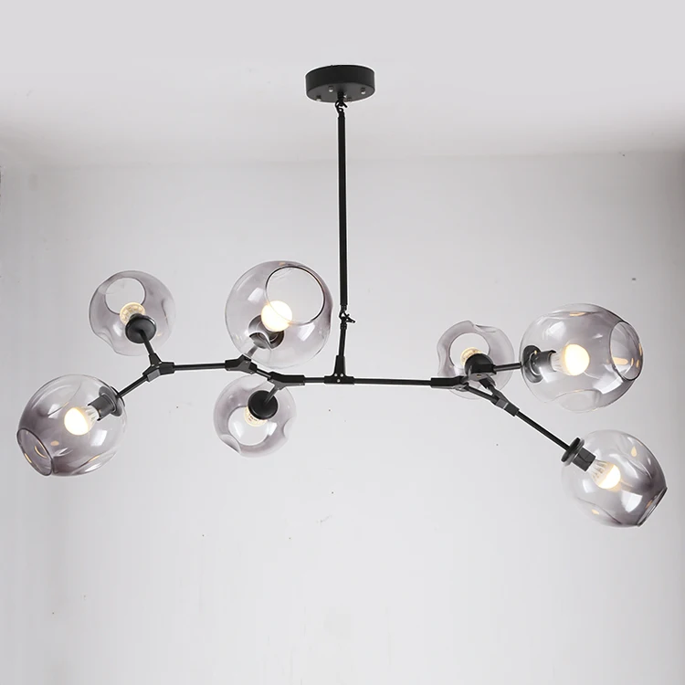 Pearmon ветви пузырь стекло подвеской огни Ретро Лофт Винтаж светодио дный