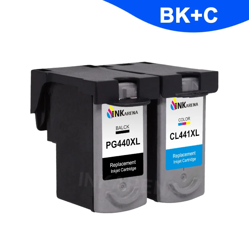 Для Canon PG 440 CL 441 PG-440 CL-441 чернильный картридж PG440 CL441 PIXMA MG2180 MG3180 MG4180 MG4280 MX378 струйный принтер чернила Наборы - Цвет: PG440XL BK C
