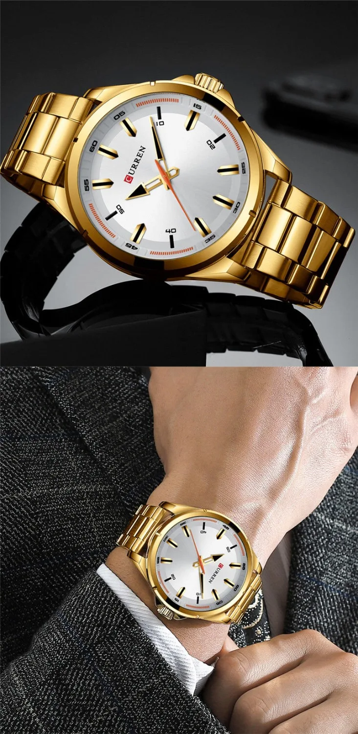 CURREN Мужские часы лучший бренд класса люкс водонепроницаемые военные армейские