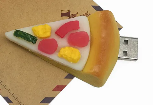 Usb флеш-накопитель 128 ГБ, память usb 2,0, 16 ГБ, 4 ГБ, 8 ГБ, флешка 16 ГБ, 32 ГБ, 64 ГБ,, usb карта памяти, ручка серии "Пицца", накопитель - Цвет: 2