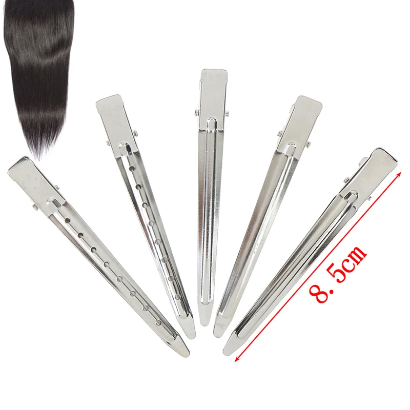 

10pcs Metal Hair Alligator Clips 9cm Hair Clips Headwear Clamp Salon DIY Hair Styling Tools For Hair Style Tools Accessories
