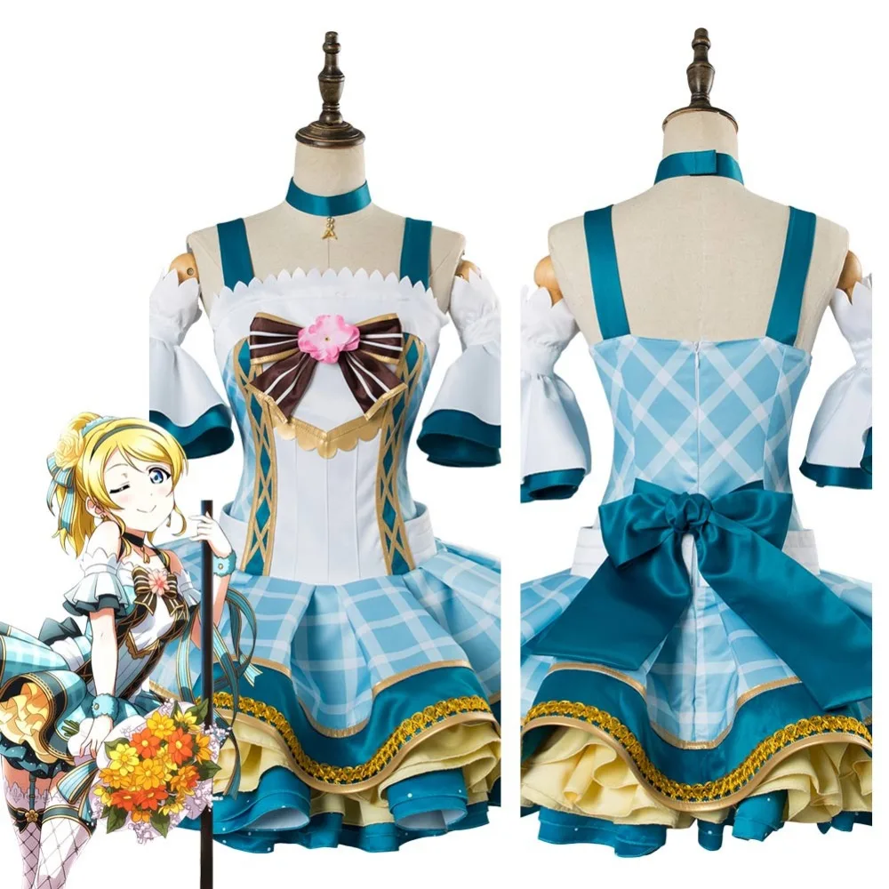 Платье для косплея Love Live Aqours Eli/Eri Ayase цветочный букет|Костюмы аниме| |