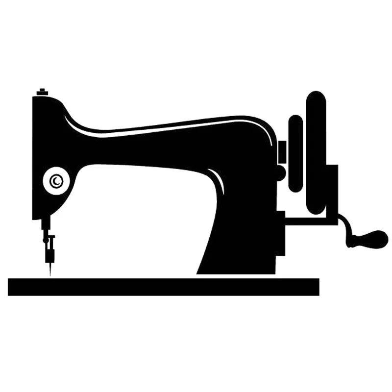 Швейная машина модный оконный стиль Декор Игрушка стикер винил 15x8.2cm|Наклейки для