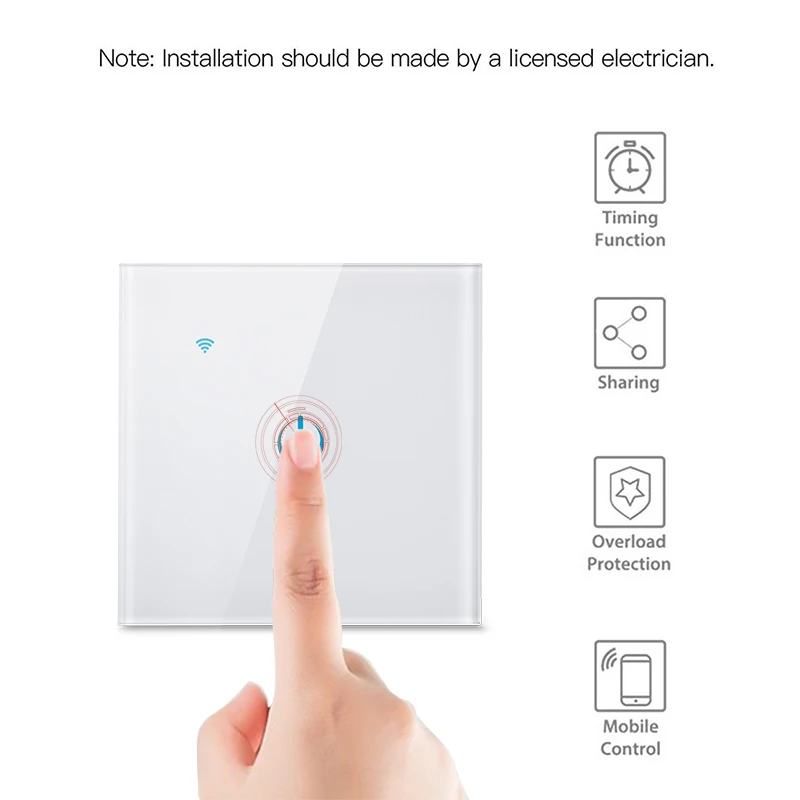 Tuya App светодиодный светильник с дистанционным управлением переключатель Wifi