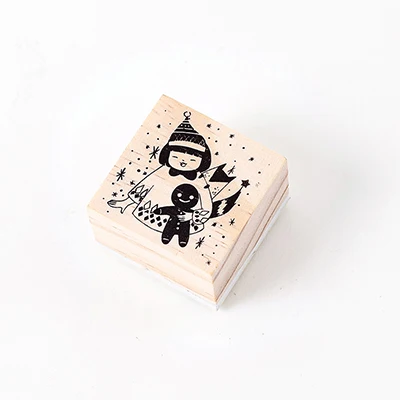 Винтажная Рождественская ночь Украшение штамп DIY деревянные и резиновые штампы для скрапбукинга канцелярские товары Скрапбукинг Стандартный штамп - Цвет: 10