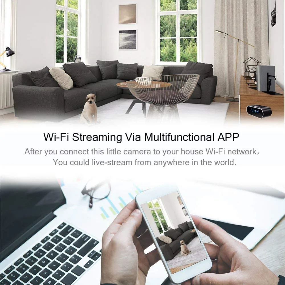 4K wifi мини камера Z12 будильник времени беспроводной Няня Cam часы P2P IP/AP безопасности