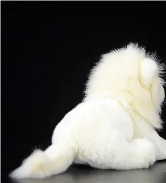 Бесплатная доставка прекрасная белая африканская кукла льва Имитация животных