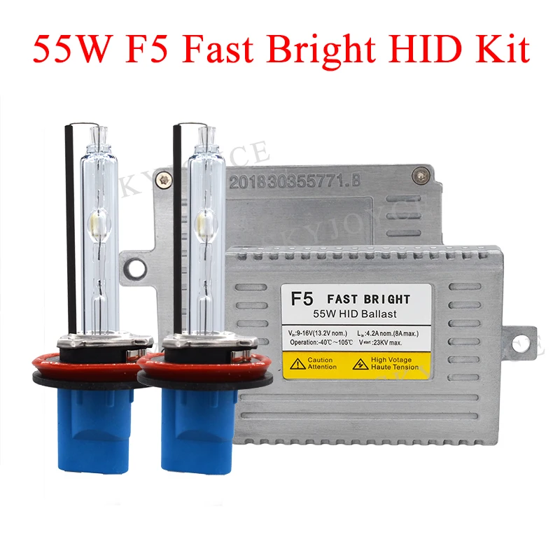 SKYJOYCE AC 55W F5 Быстрый яркий HID Балласт набор автомобильных фар Ксеноновая Лампа H1 H3