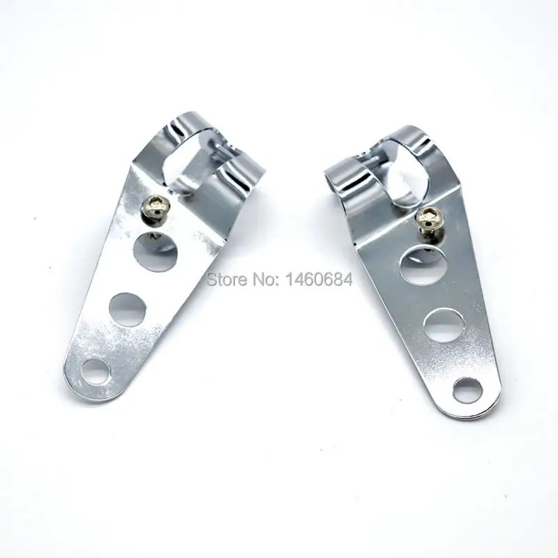 Крепежный кронштейн для мотоцикла фары серебристый держатель лампы вилка