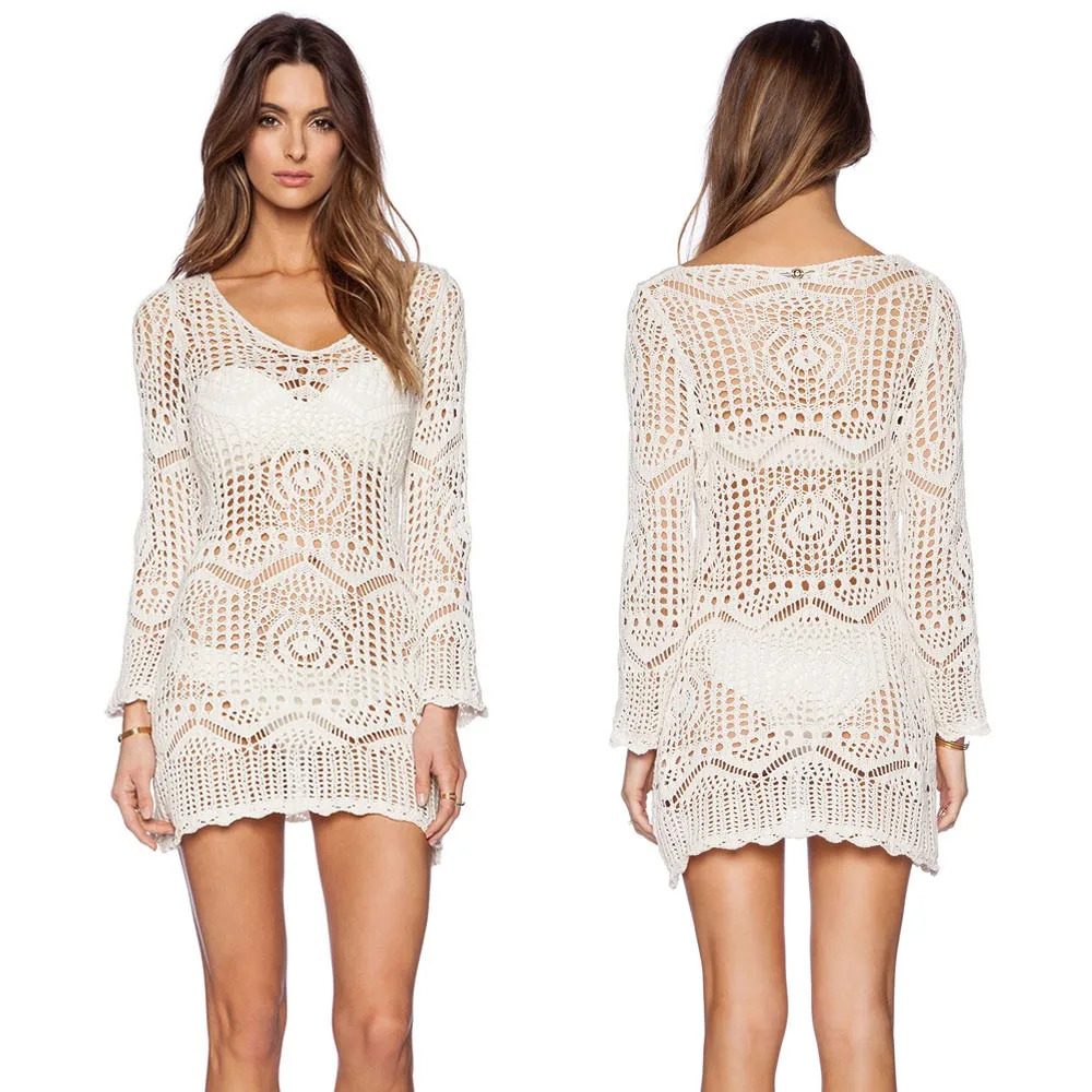 Женское трикотажное пляжное платье-парео Пляжное Платье с открытой спиной