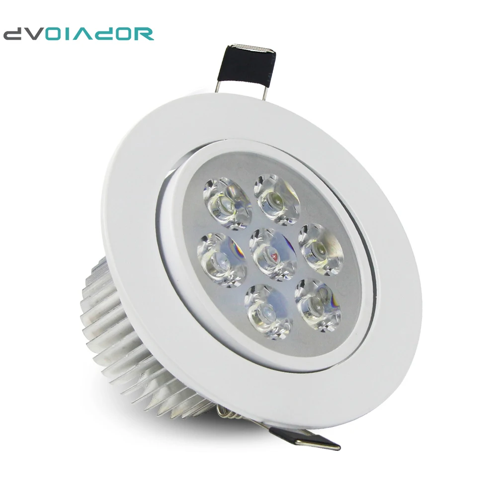DVOLADOR-AC85V-265V regulable de 7W/5W/4W/3W, foco LED blanco cálido/blanco, foco empotrado de techo Cree, accesorio de iluminación para el hogar