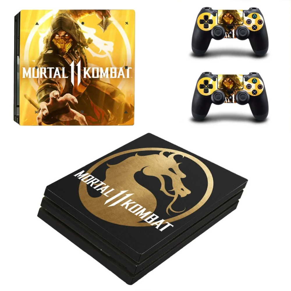 Наклейка на кожу Mortal Kombat PS4 Pro Виниловая наклейка для консоли Sony Playstation 4 и
