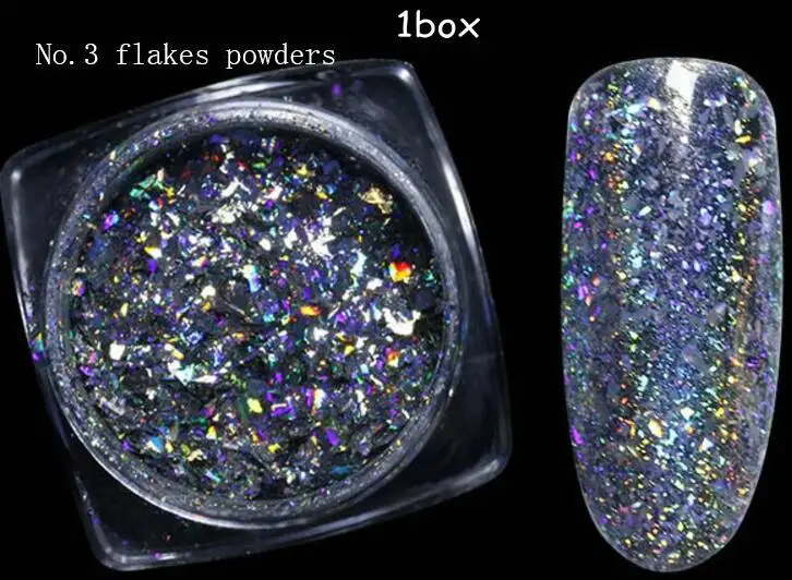 1g Prism Holo Powders Handmade Resin Jewelry Decor Craft Glitter Laser Rainbow Powders Galaxy Nail Art Dust