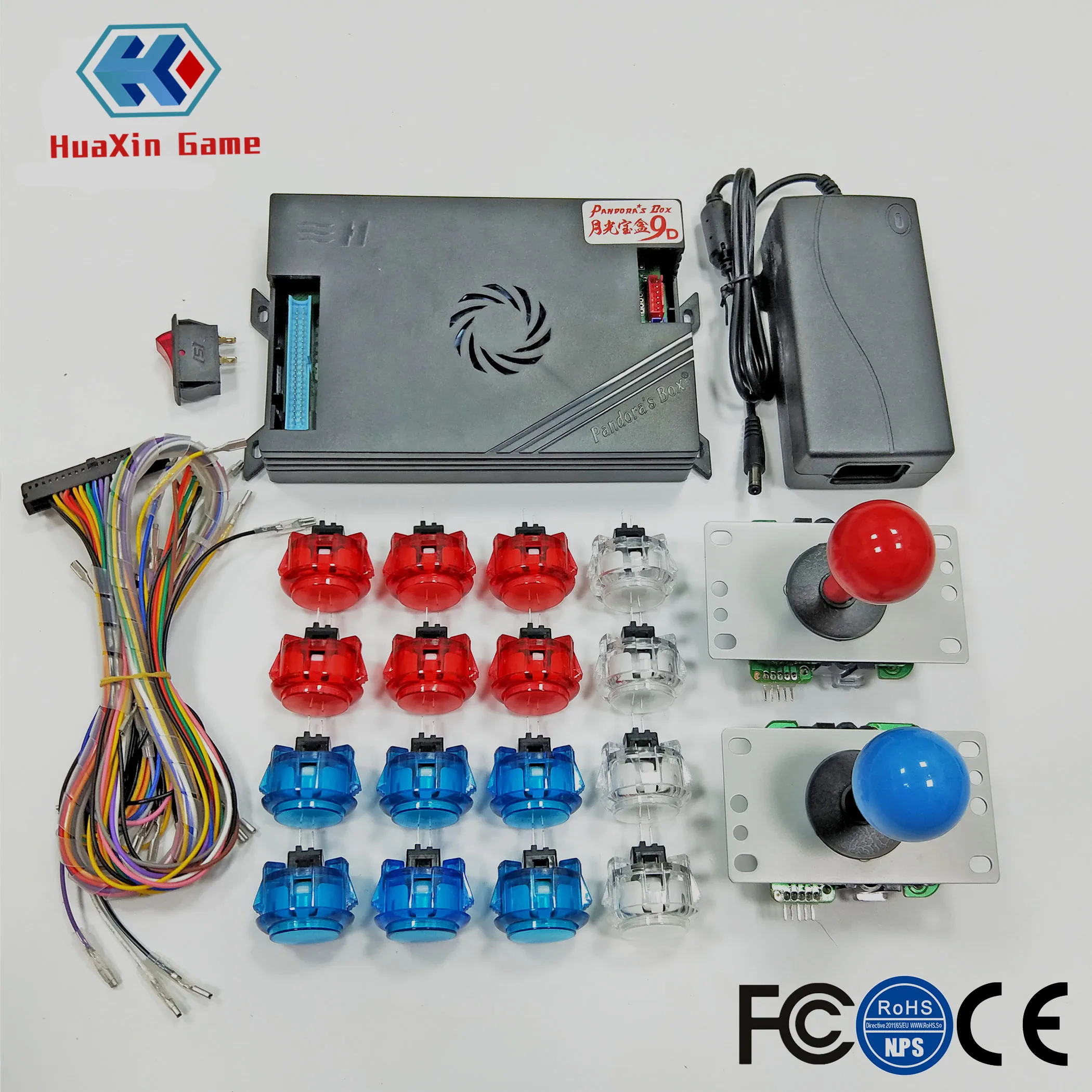 2 игрока DIY аркадная консоль комплект Pandora box 9D 2222 в 1 игровая доска 5Pin джойстик без
