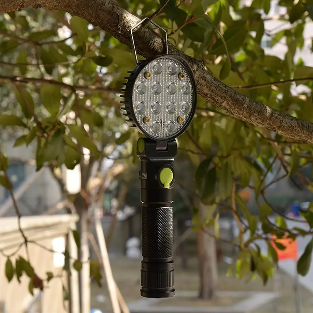 Hobbylan USB зарядка COB LED Магнитная Рабочая лампа с крючком уличный фонарик аварийная