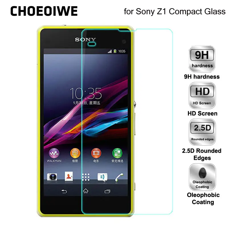 Закаленное стекло CHOEOIWE 2.5D 9H для Sony Xperia Z1 Compact mini D5503 M51W защитная пленка|tempered
