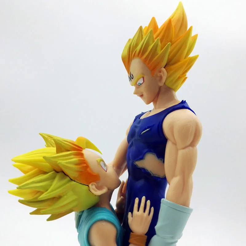 20 см Dragon Ball Z Супер Saiyan Вегета и Трун отец с Сон Гоку ПВХ Фигурки драматические витрина 4th сезон