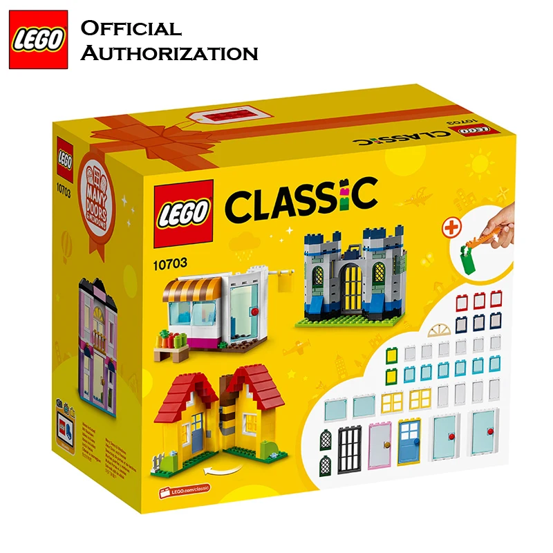Lego Classic Series 502pcs строительные блоки коробка детские игрушки 10703 Бесплатные