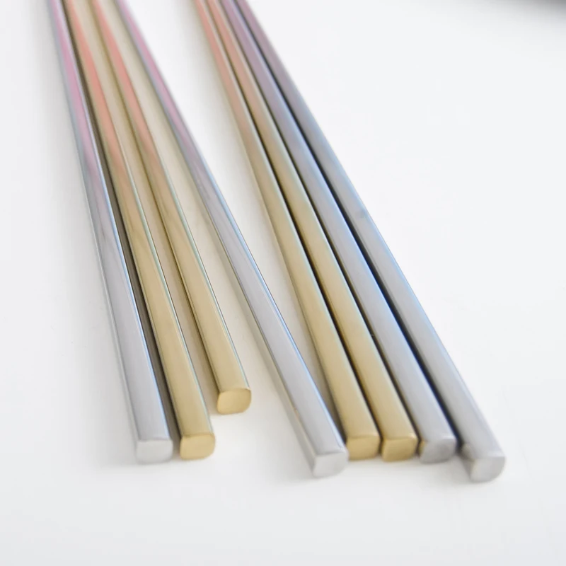 Экологичные квадратные палочки для еды китайские антигорячие металлические палочки для еды Хаши Твердые палочки палилло чиносы набор посуды