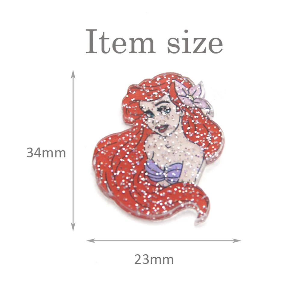Cartoon Animal Transparent Glitter Planar Resin Acrylic For HairBow DIY Decoration Crafts Accessories 5pcs,5Yc6001 - Цвет: 1079487001