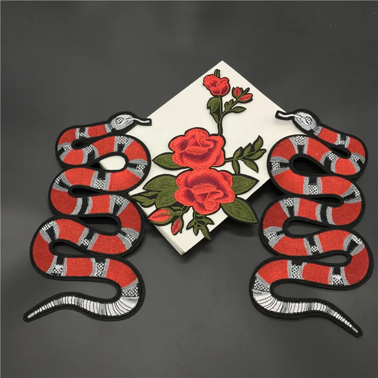 20 шт. модная нашивка в виде змеи термоклейкая аппликация вышивка нашивки полоску