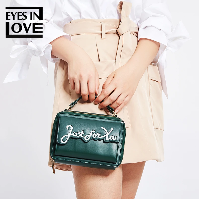 Брендовая сумка-мессенджер с надписью новинка 2020 женские маленькие сумки через