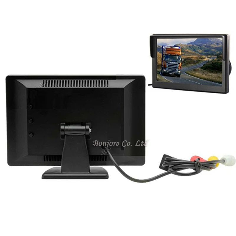 Лучший 5 дюймовый парковочный Hd дисплей 3 в 1 для автомобиля 800*480 Беспроводная