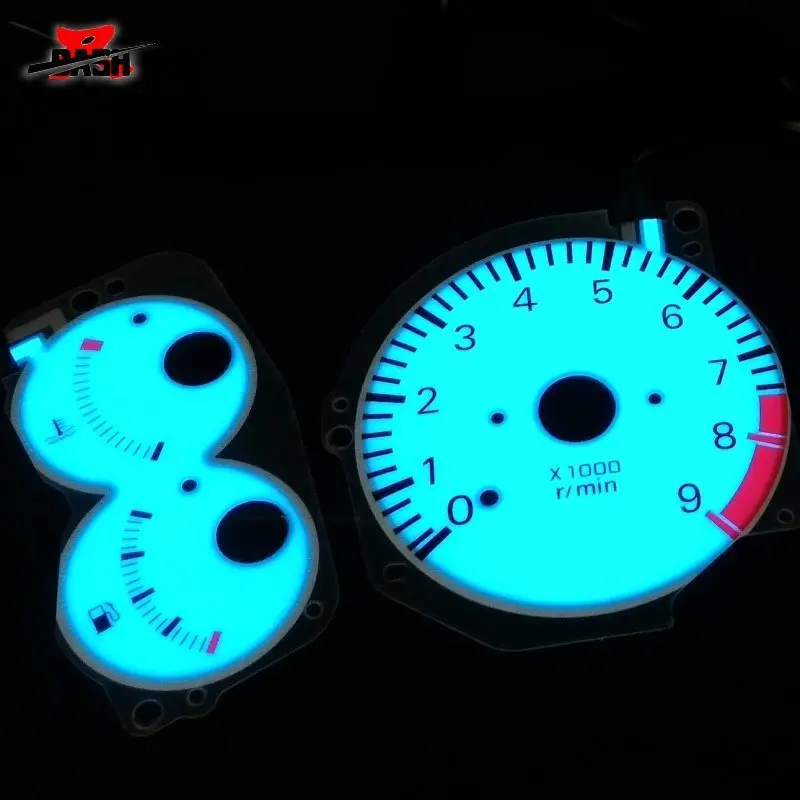 Тире EL светящийся Калибр для Virage 1997 1.8L аналоговый счетчик молочных желез полное свечение синий зеленый обмен 220 км 9000 об/мин