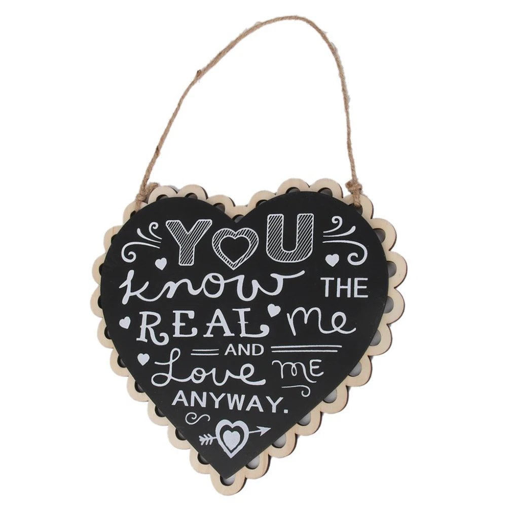 DIY висит Свадебные деревянный знак вы знаете реальные мне и Love Me так или иначе|sign