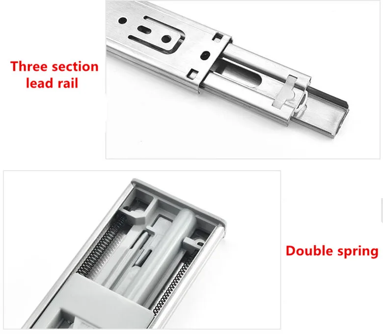 1 пара длина 18 &quotНержавеющая сталь Боковое крепление шариковый подшипник 3