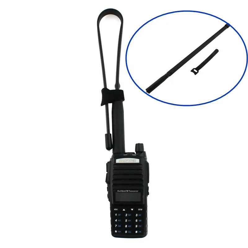 Армейский Складной тактический двухдиапазонный VHF/UHF 144/430 МГц антенна для Baofeng UV XR